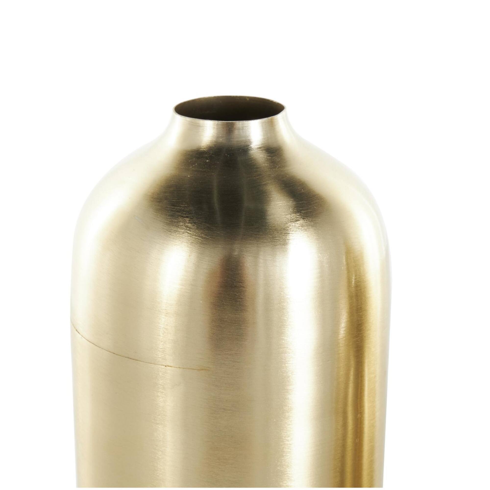 Gold Minimal Metal Vase Set